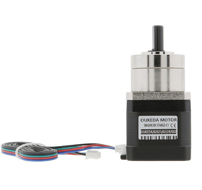 OUKEDA NEMA 17 Planetary Gearbox Stepper Motor 42mm 4:1-139:1 1.8&deg; 1.68A 0.45Nm